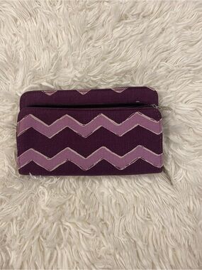 Thirty-One Purple Chevron Wallet